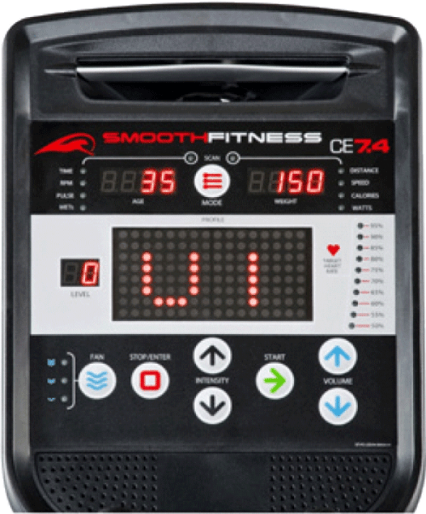 Smooth Fitness CE-7.4 Elliptical Trainer - Image 3