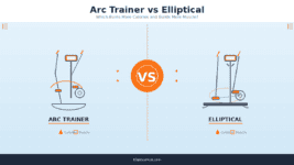 Arc trainer vs elliptical trainer comparison - side by side fitness machines