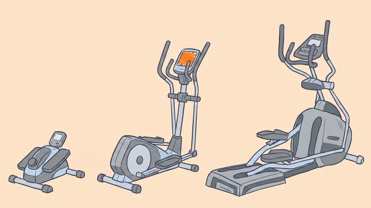 Budget elliptical brands on Amazon — machine tiers illustration