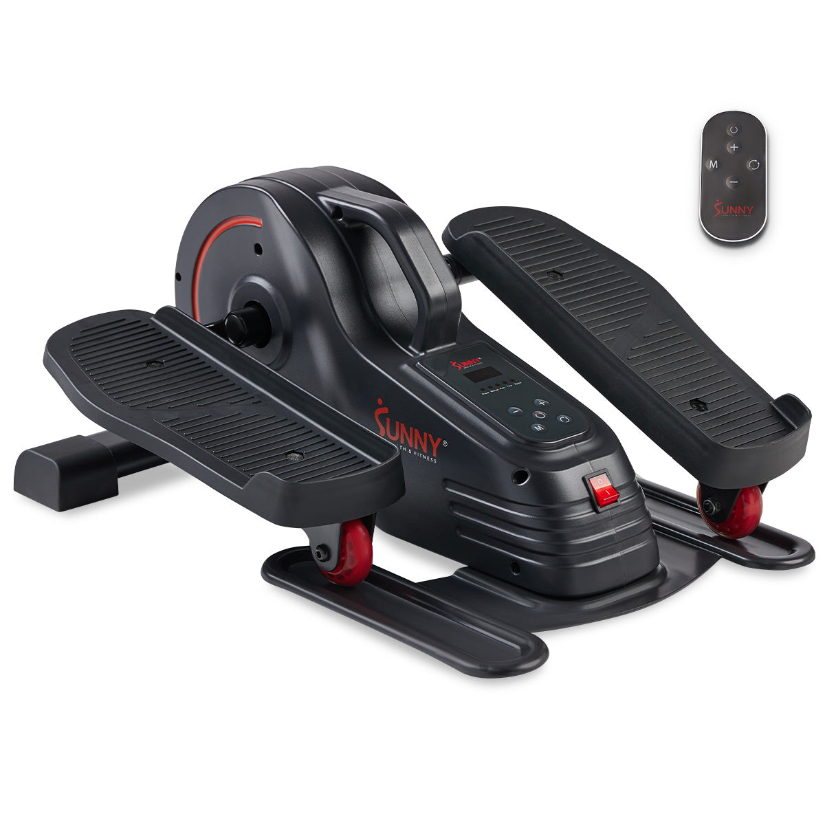 Sunny Health & Fitness motorized under-desk elliptical — manufacturer product image